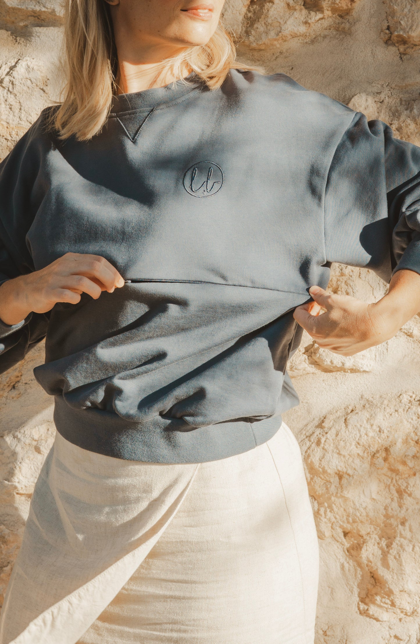 vintage cut breastfeeding jumper